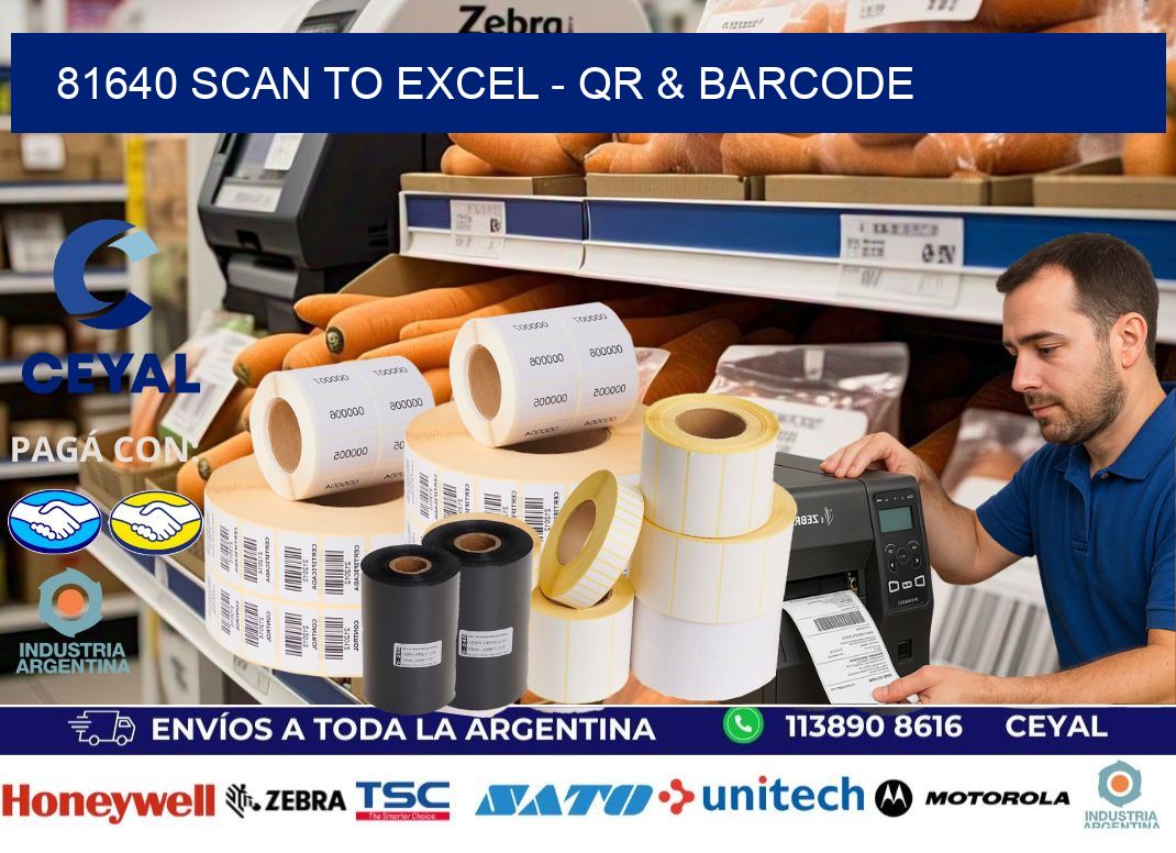 81640 Scan to Excel – QR & Barcode