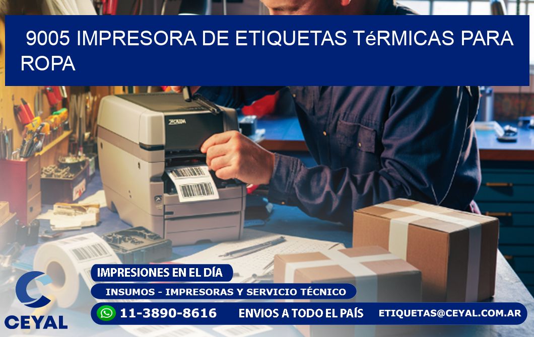 9005 impresora de etiquetas térmicas para ropa