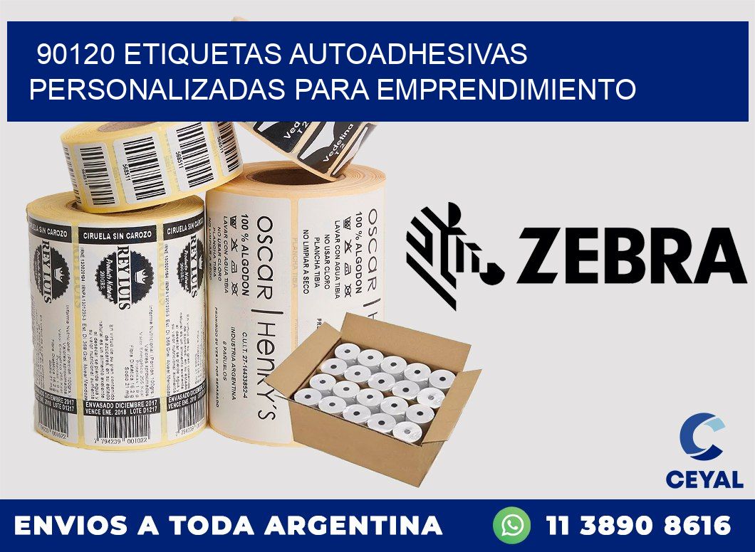 90120 etiquetas autoadhesivas personalizadas para emprendimiento