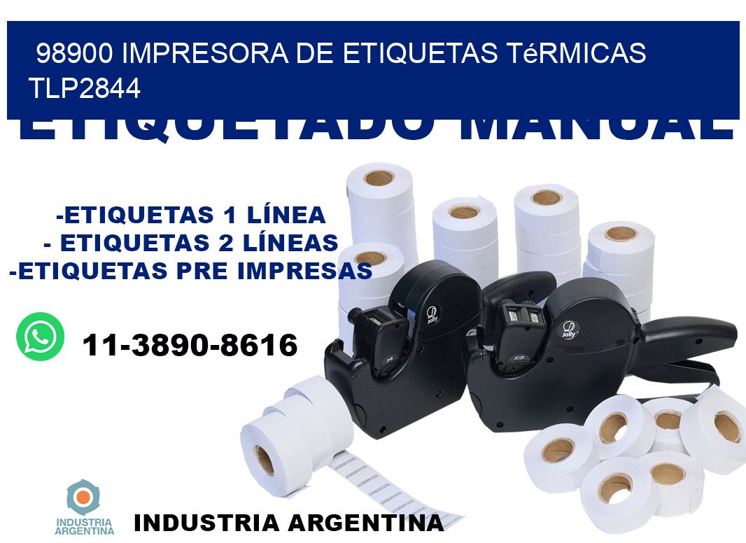 98900 Impresora de etiquetas térmicas TLP2844