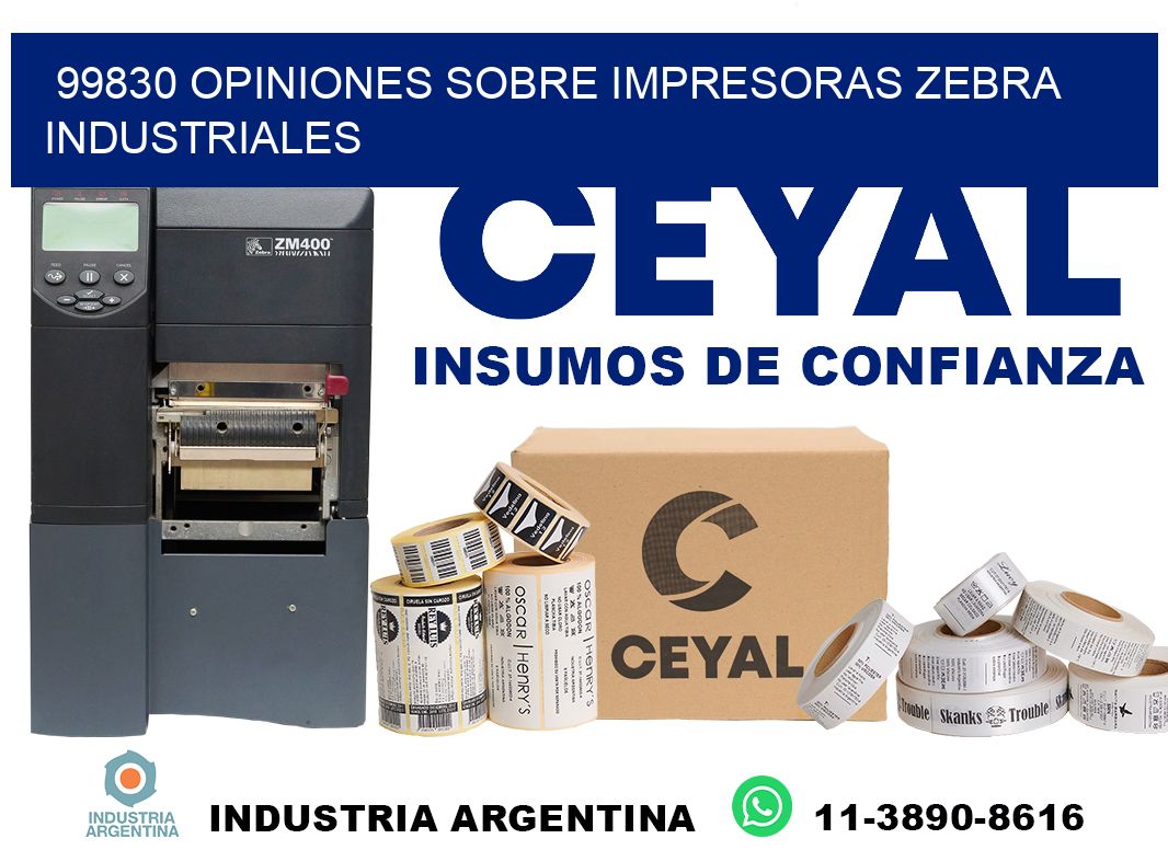 99830 opiniones sobre impresoras zebra industriales