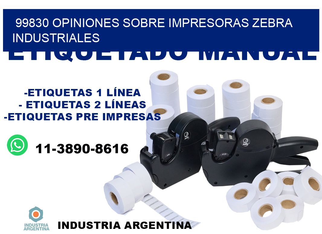 99830 opiniones sobre impresoras zebra industriales