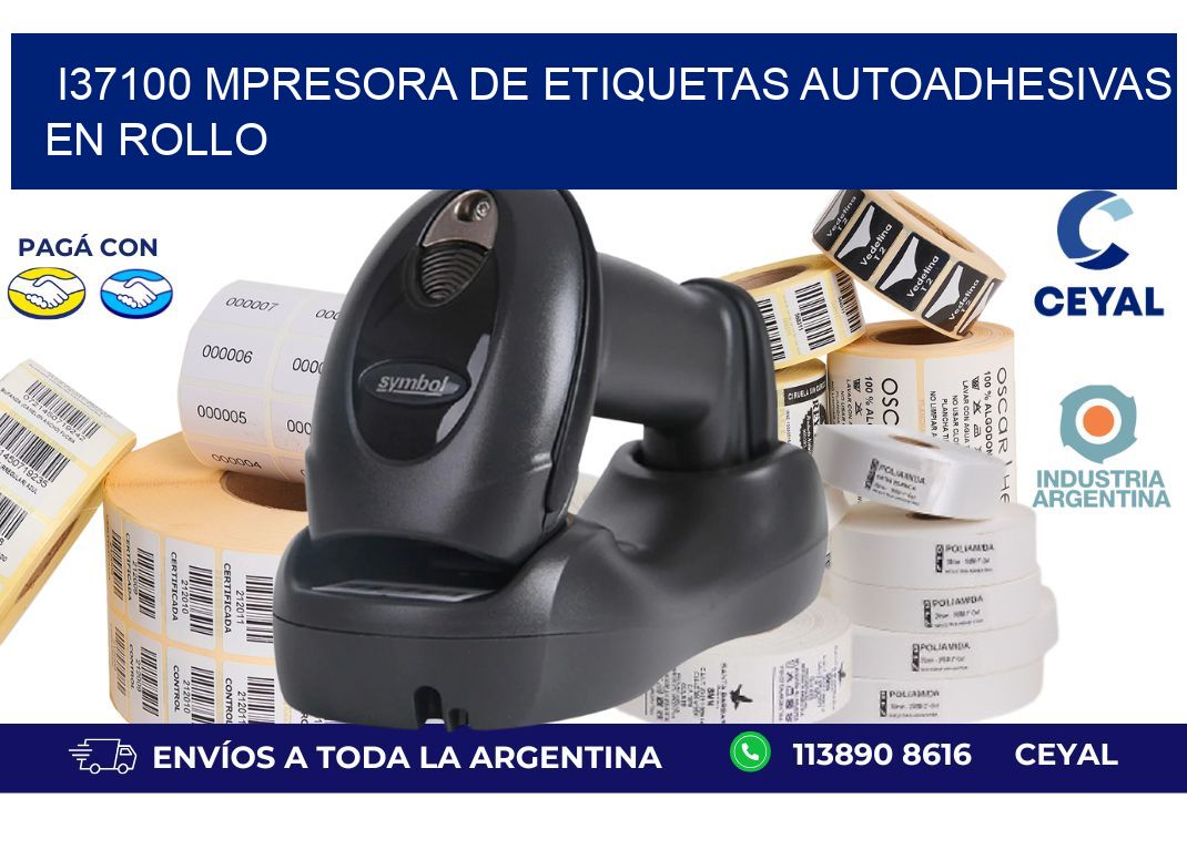 I37100 mpresora de etiquetas autoadhesivas en rollo