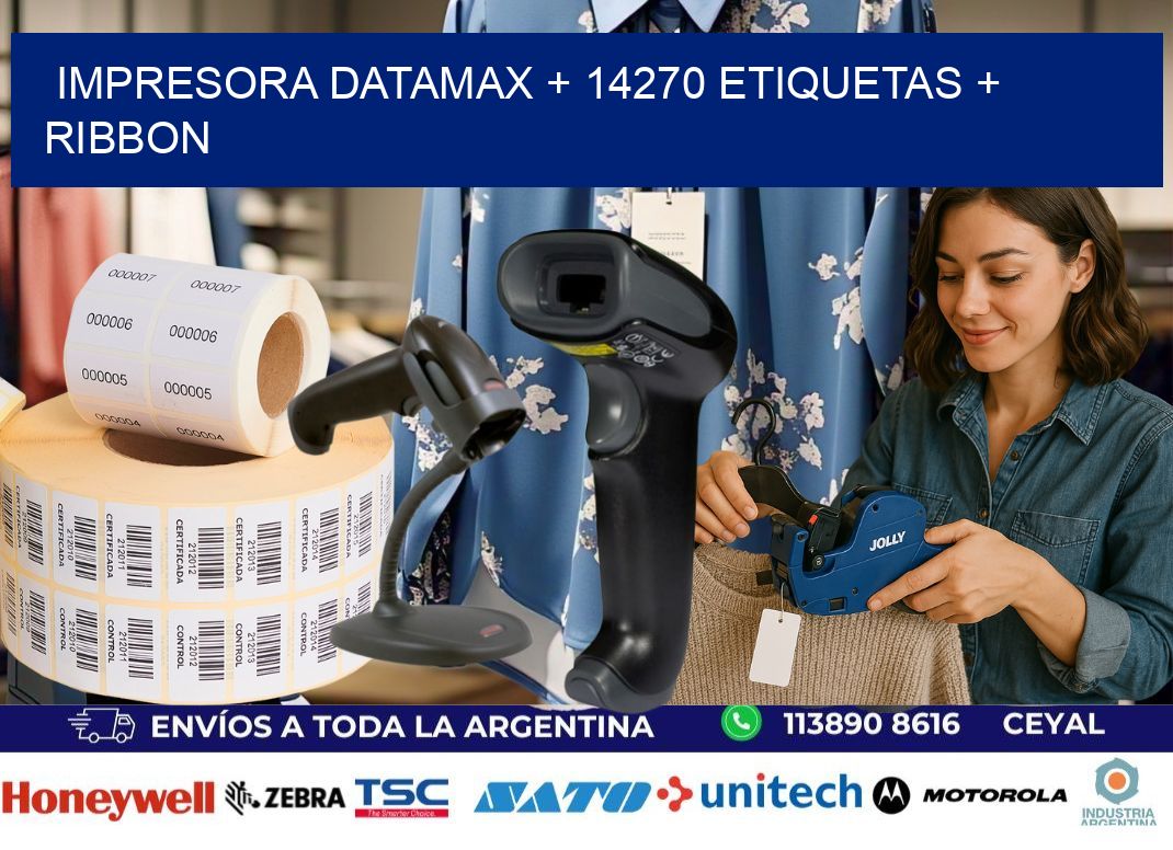 impresora DATAMAX + 14270 etiquetas + ribbon