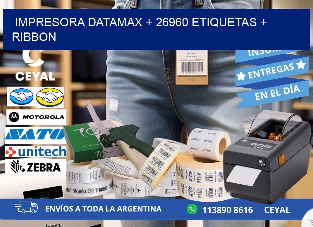 impresora DATAMAX + 26960 etiquetas + ribbon