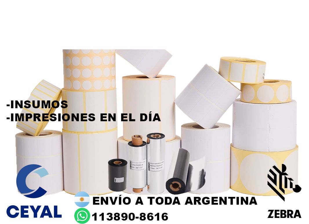 impresora industrial + 86870 etiquetas + ribbon