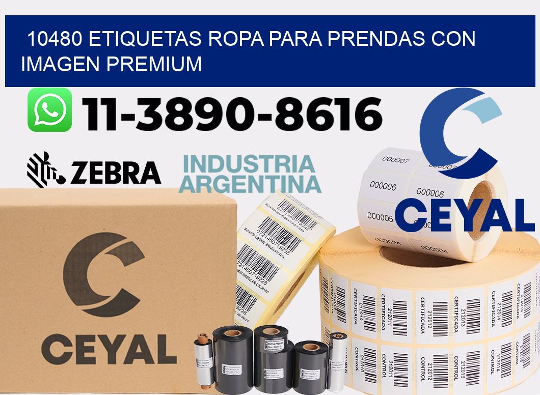 10480 Etiquetas ropa para prendas con imagen premium