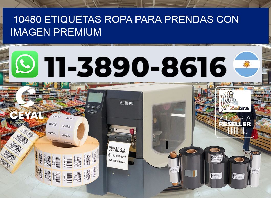 10480 Etiquetas ropa para prendas con imagen premium