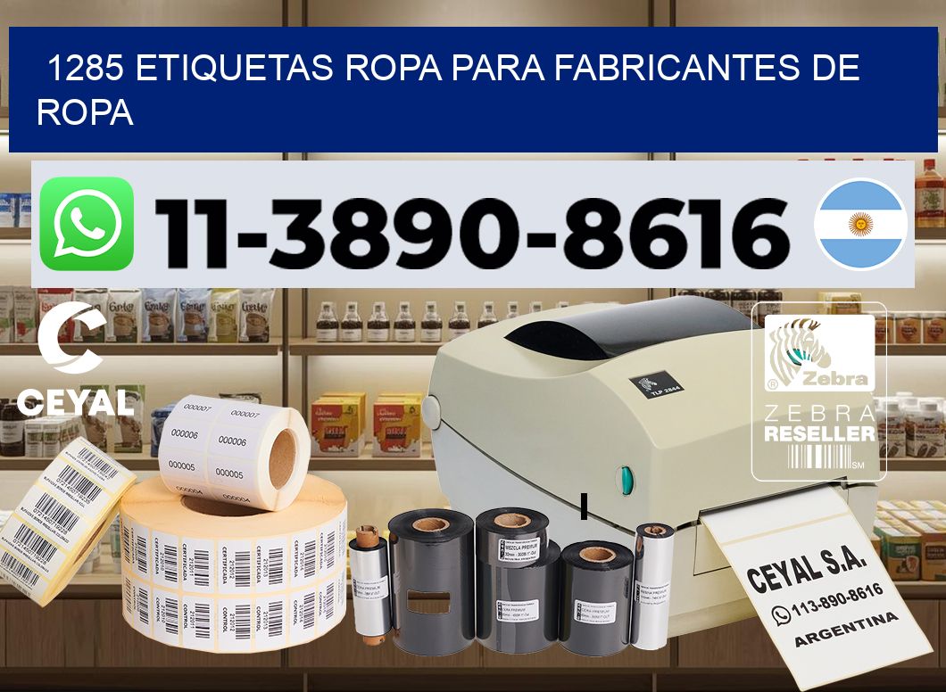 1285 Etiquetas ropa para fabricantes de ropa