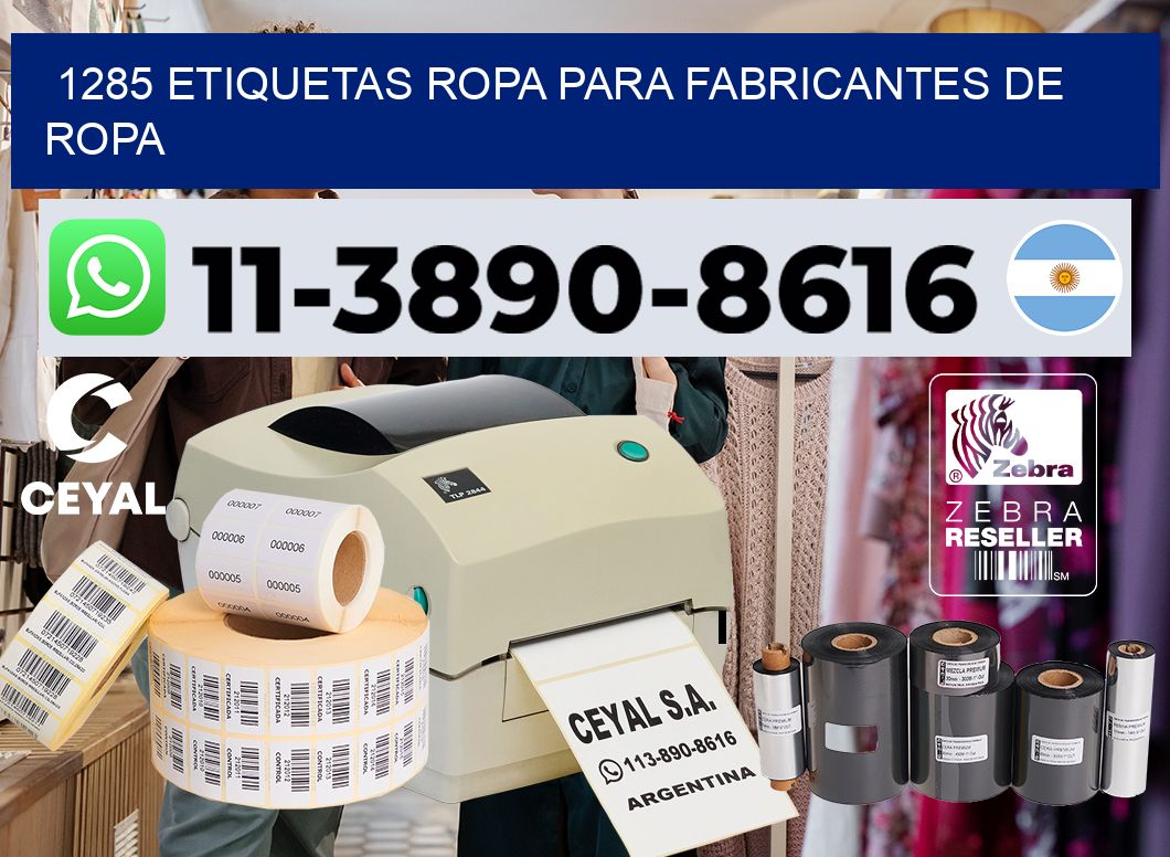 1285 Etiquetas ropa para fabricantes de ropa