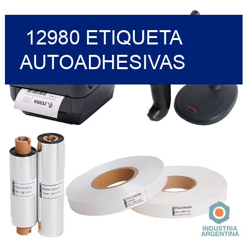 12980 etiqueta autoadhesivas