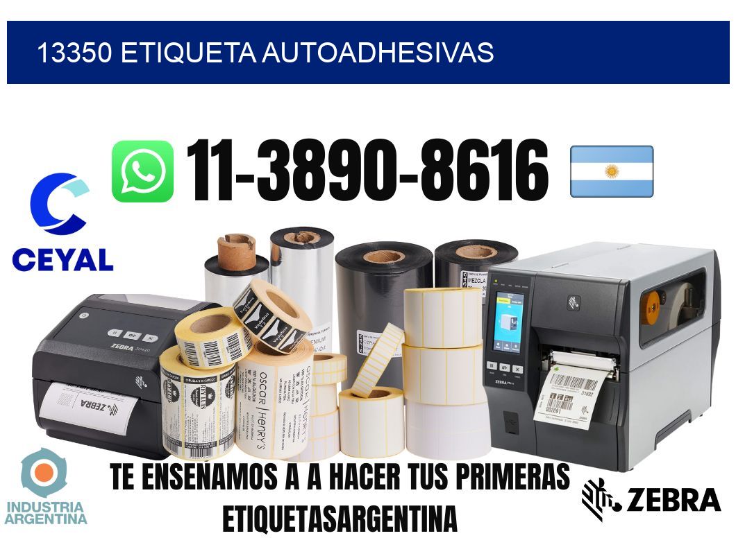 13350 etiqueta autoadhesivas