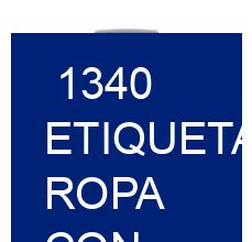 1340 Etiquetas ropa con información de lavado