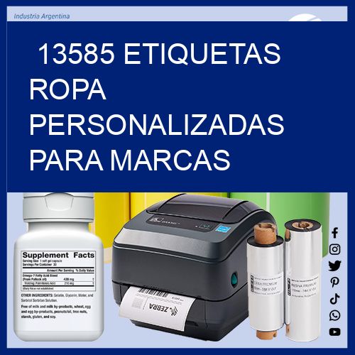 13585 Etiquetas ropa personalizadas para marcas