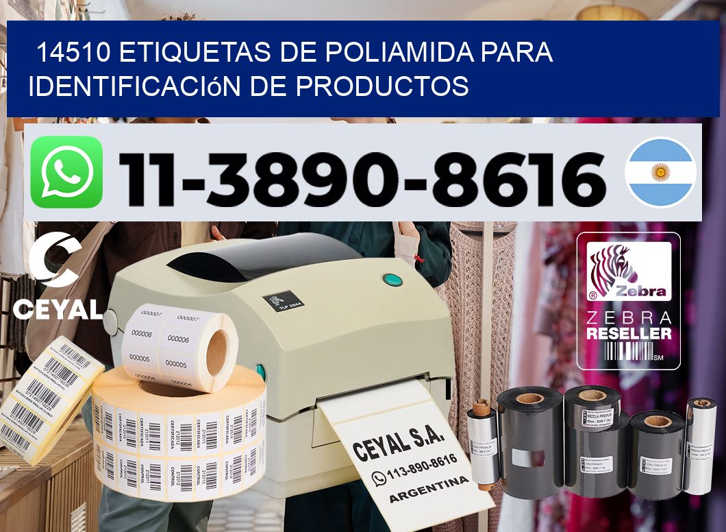 14510 Etiquetas de poliamida para identificación de productos