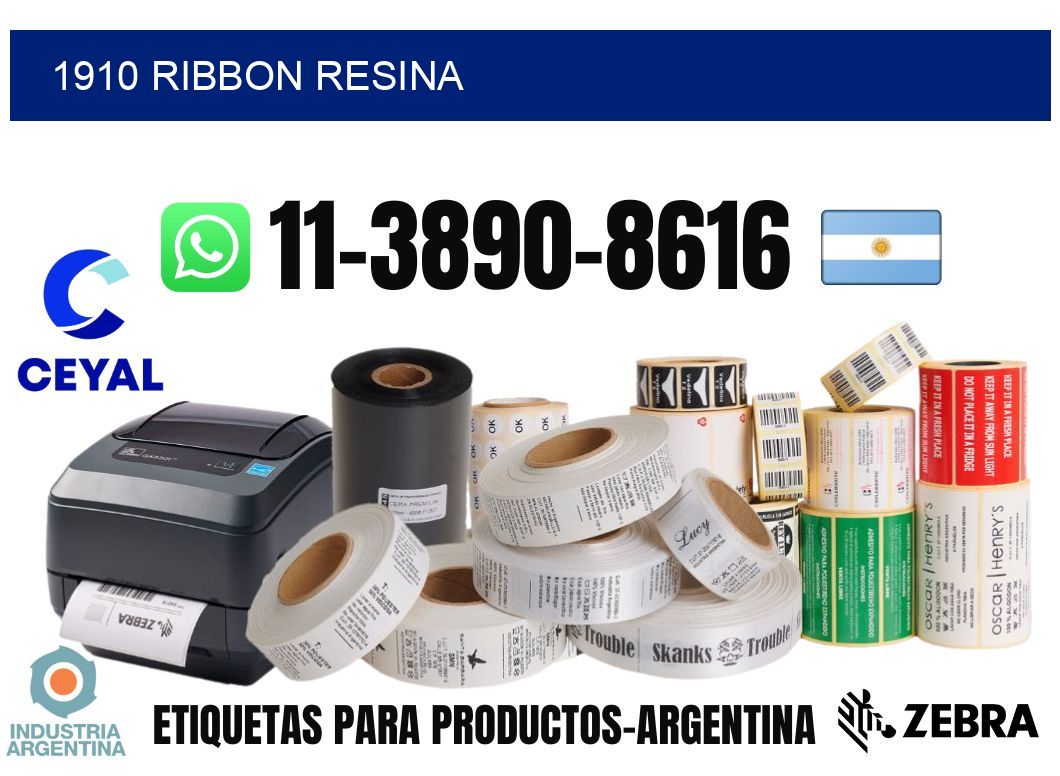 1910 ribbon resina