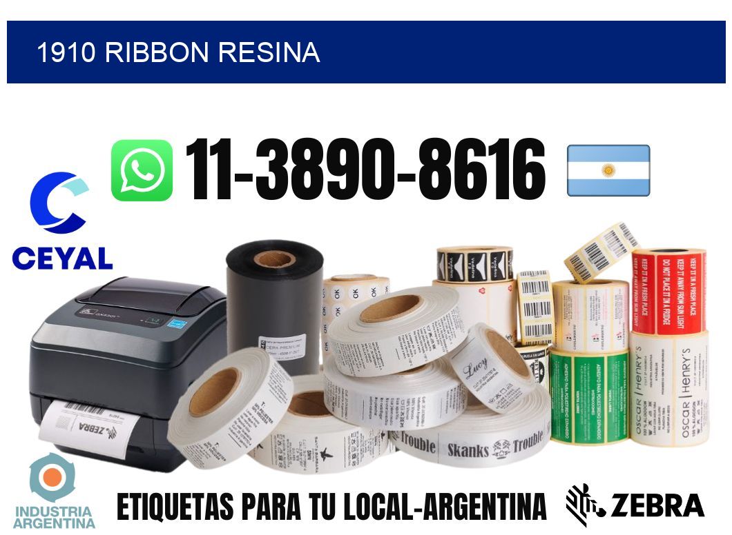 1910 ribbon resina
