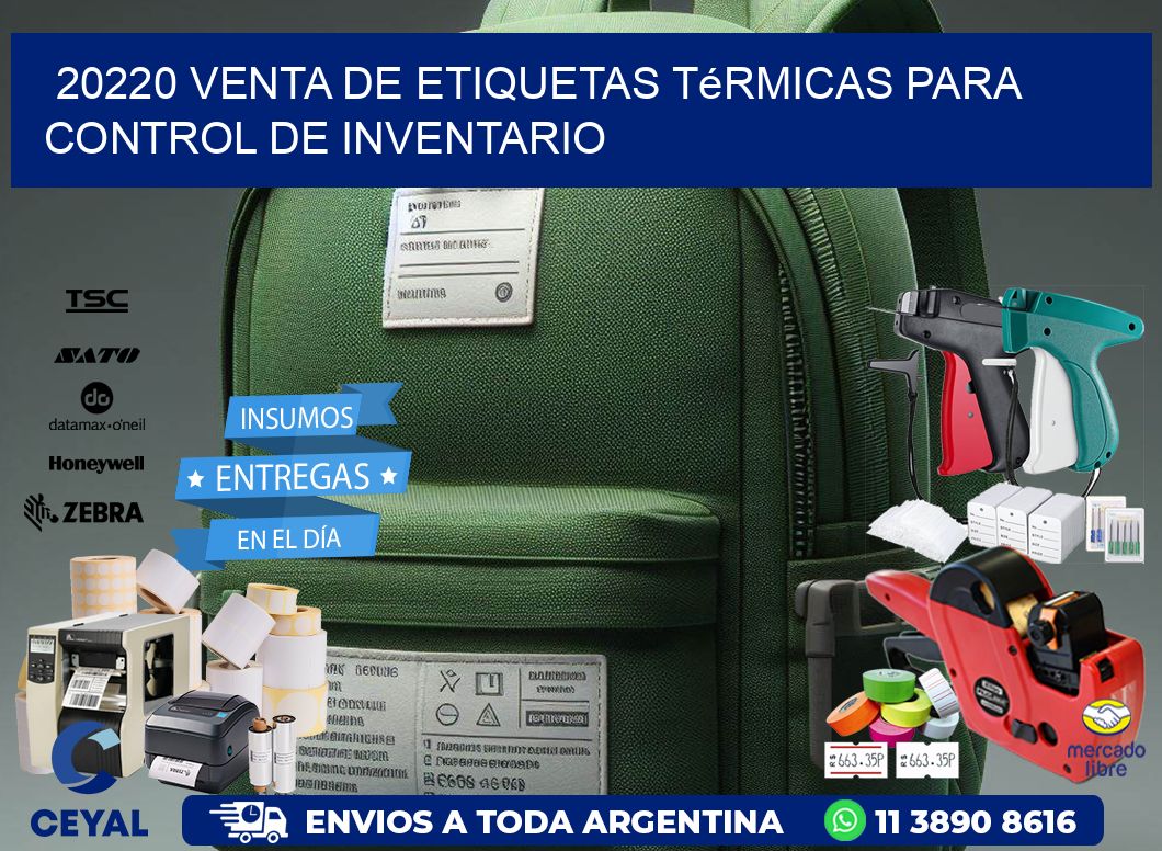 20220 venta de etiquetas térmicas para control de inventario