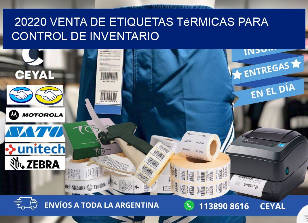 20220 venta de etiquetas térmicas para control de inventario