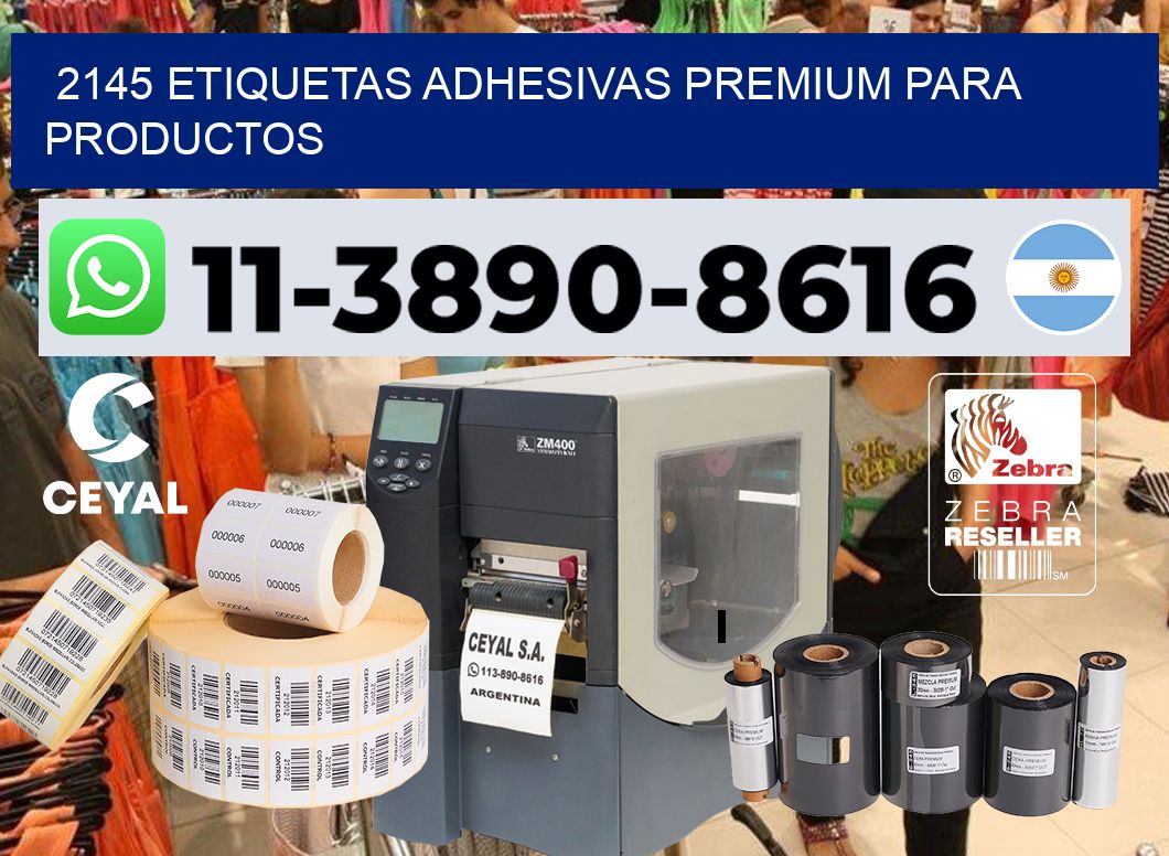 2145 Etiquetas adhesivas premium para productos