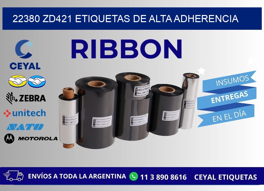 22380 zd421 etiquetas de alta adherencia