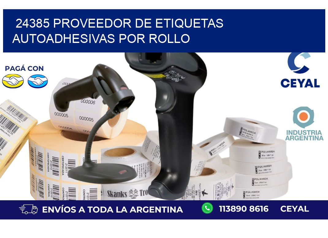 24385 proveedor de etiquetas autoadhesivas por rollo