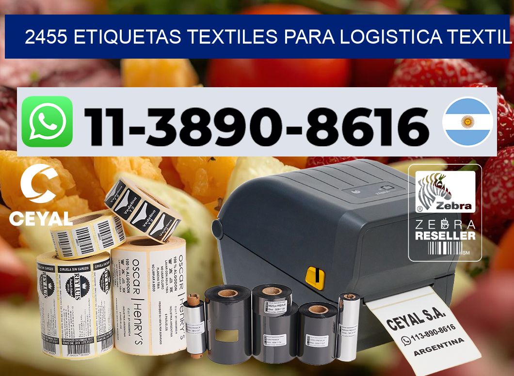 2455 Etiquetas textiles para logistica textil