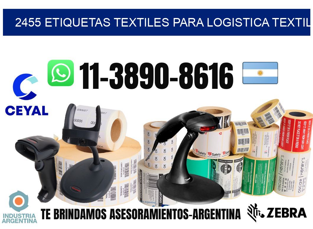 2455 Etiquetas textiles para logistica textil