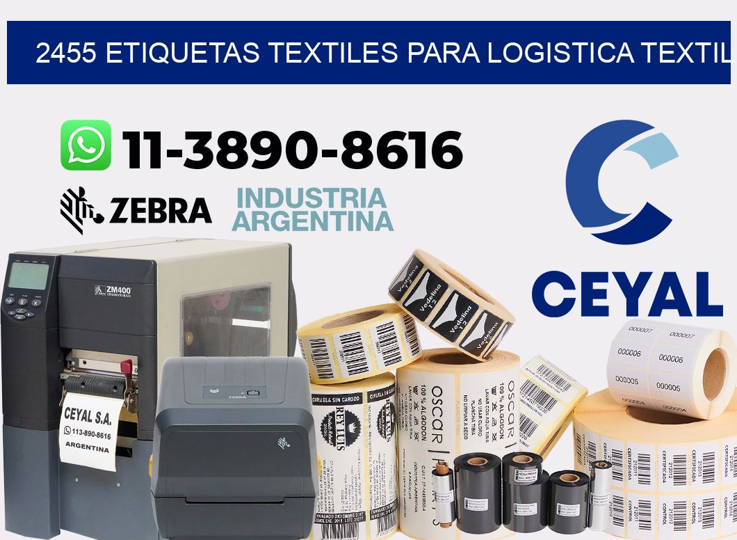 2455 Etiquetas textiles para logistica textil