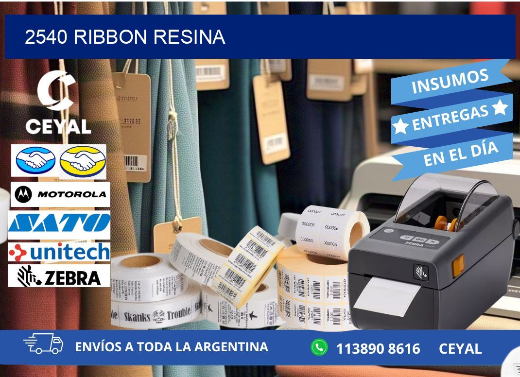 2540 ribbon resina