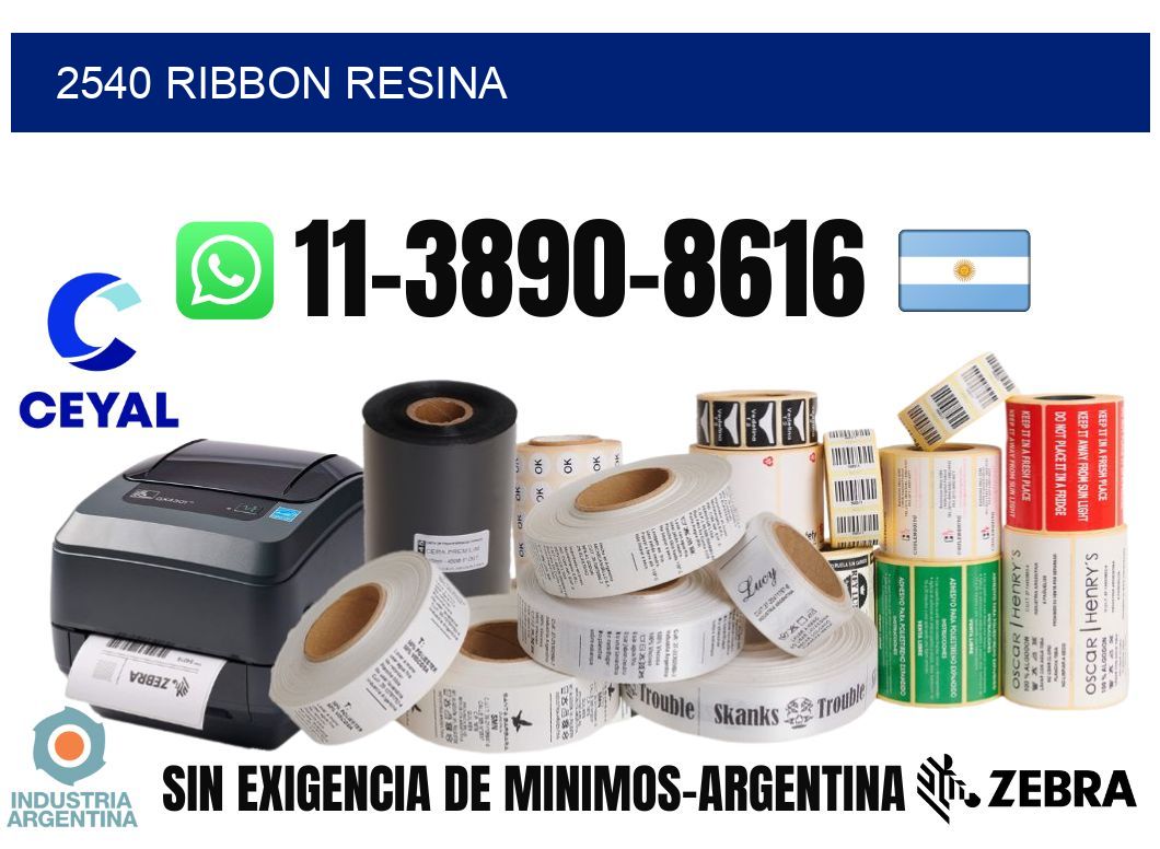 2540 ribbon resina