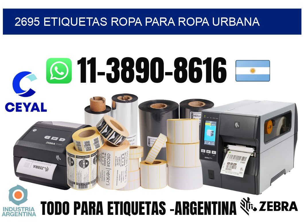 2695 Etiquetas ropa para ropa urbana