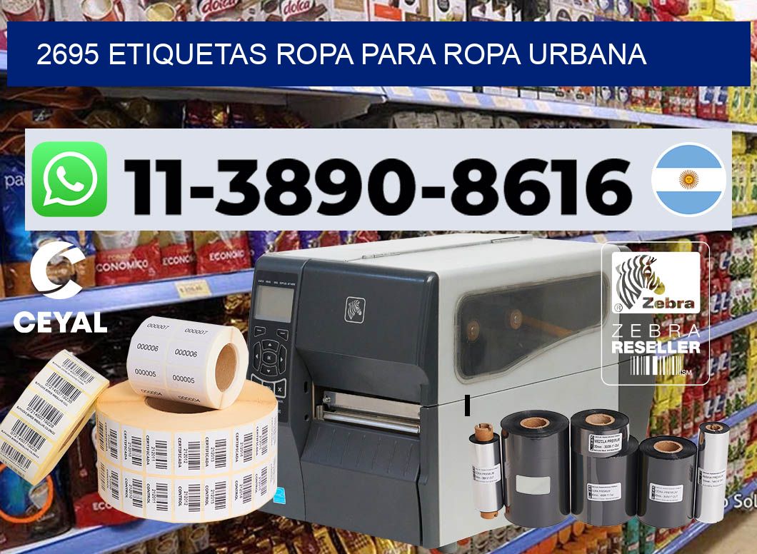 2695 Etiquetas ropa para ropa urbana
