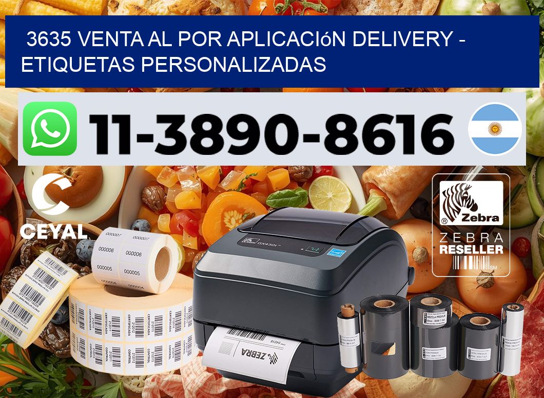 3635 Venta al Por Aplicación delivery – Etiquetas Personalizadas