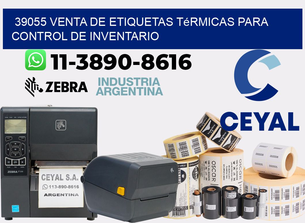 39055 venta de etiquetas térmicas para control de inventario