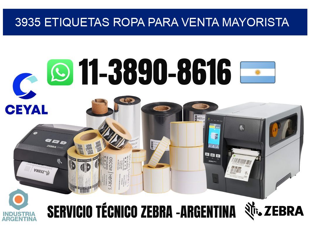 3935 Etiquetas ropa para venta mayorista