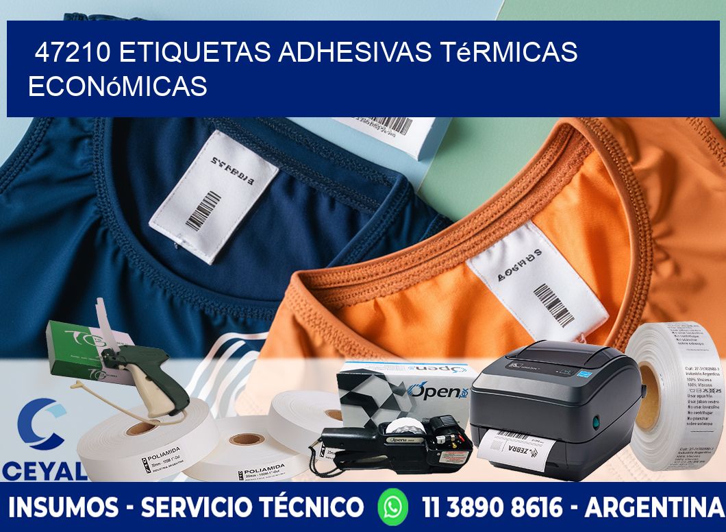 47210 etiquetas adhesivas térmicas económicas