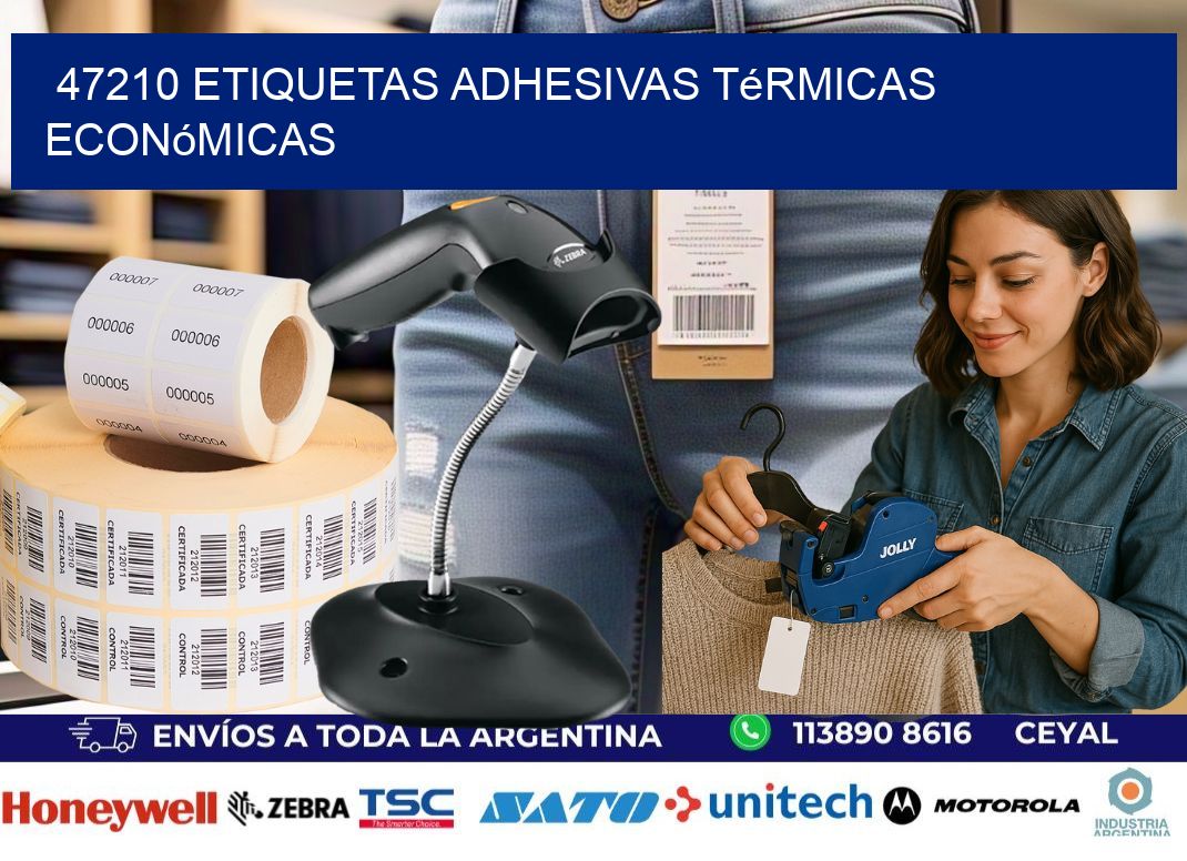 47210 etiquetas adhesivas térmicas económicas