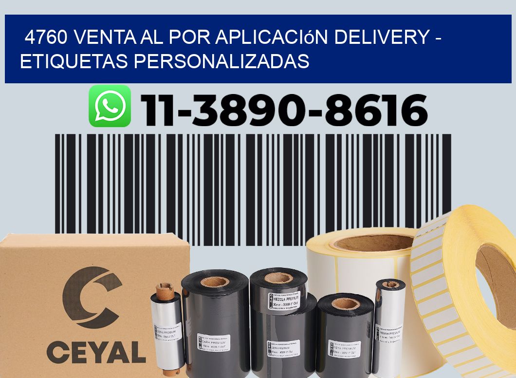 4760 Venta al Por Aplicación delivery - Etiquetas Personalizadas