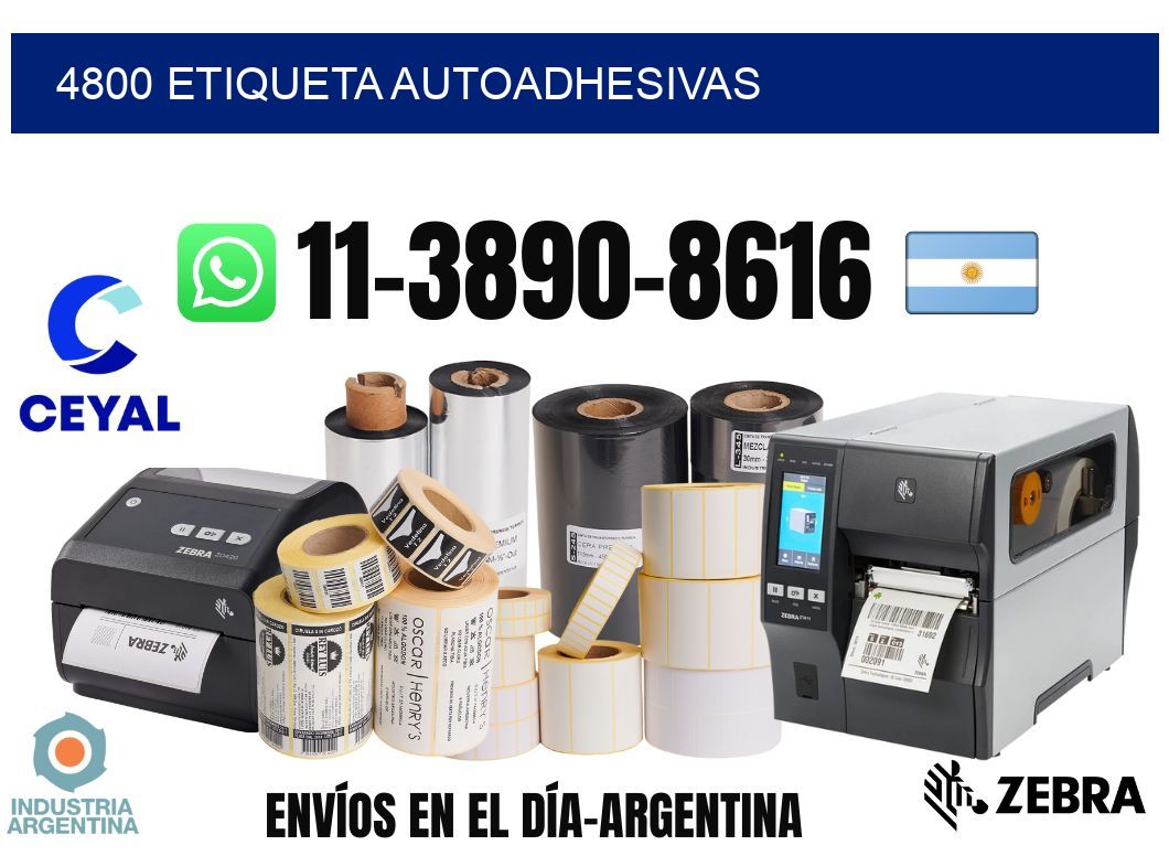 4800 etiqueta autoadhesivas