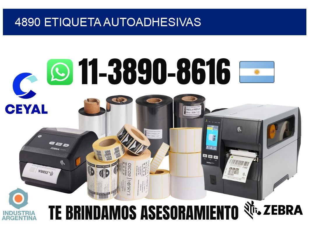 4890 etiqueta autoadhesivas