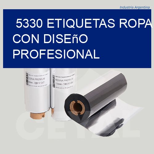 5330 Etiquetas ropa con diseño profesional