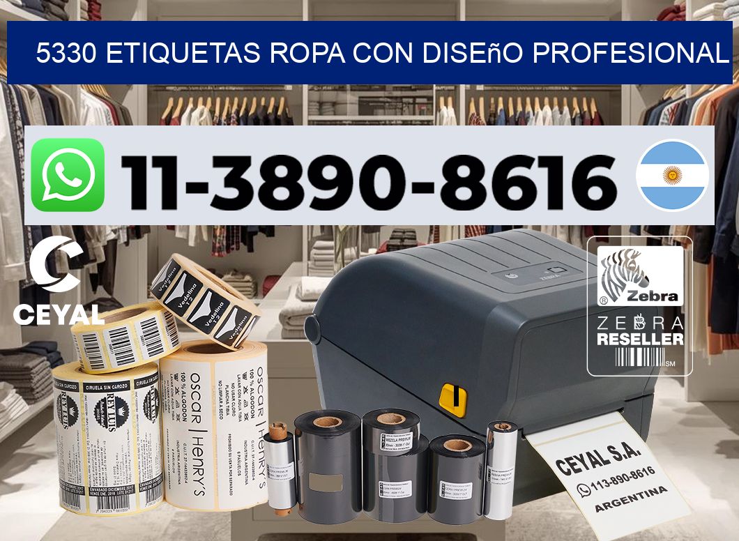 5330 Etiquetas ropa con diseño profesional