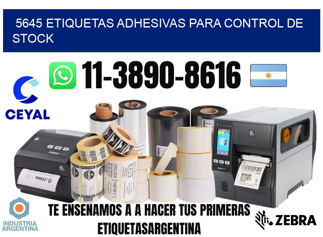 5645 Etiquetas adhesivas para control de stock