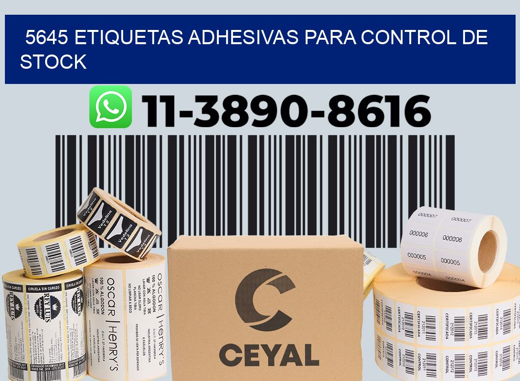 5645 Etiquetas adhesivas para control de stock