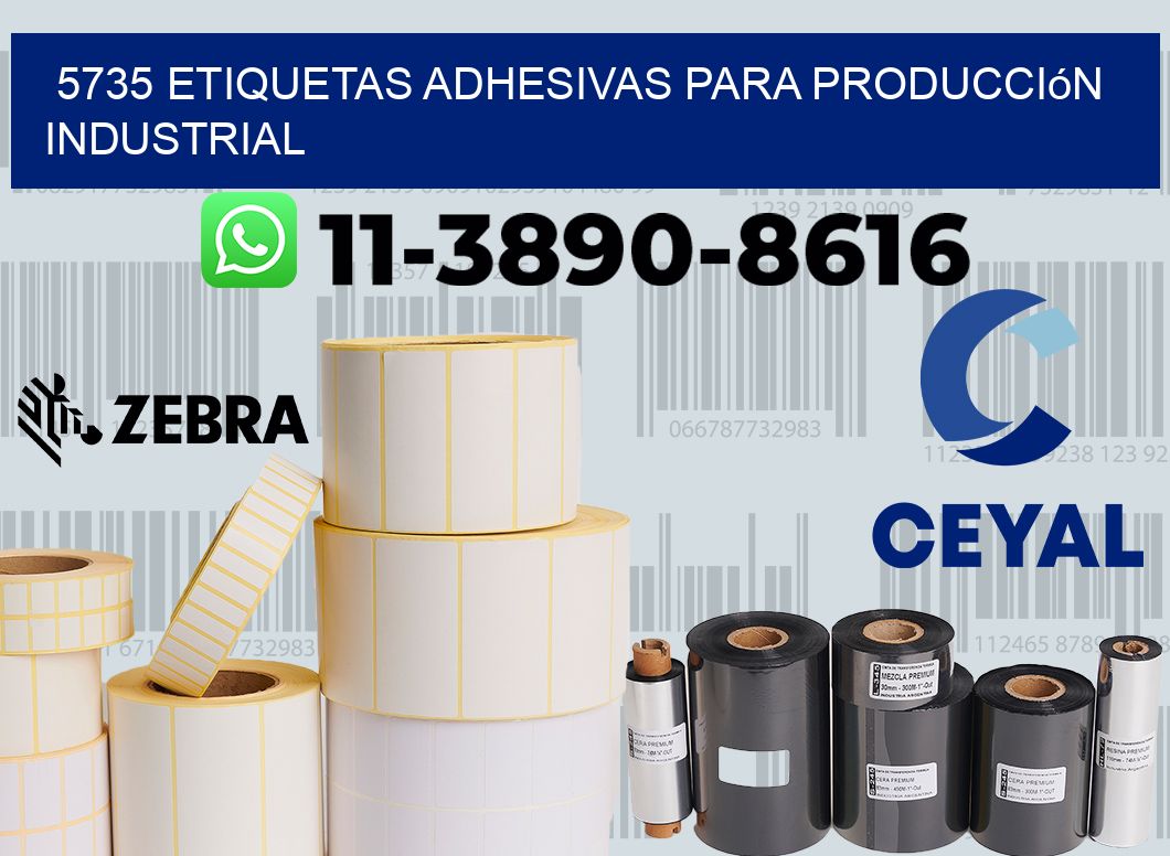5735 Etiquetas adhesivas para producción industrial
