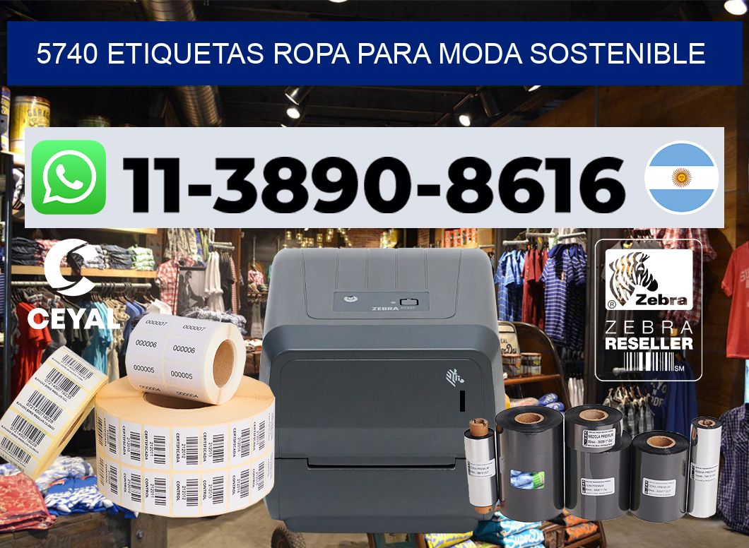 5740 Etiquetas ropa para moda sostenible