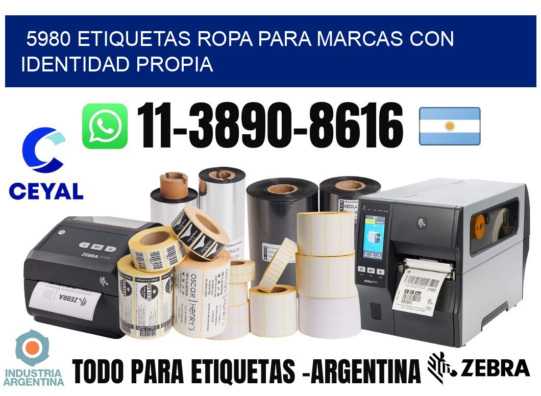 5980 Etiquetas ropa para marcas con identidad propia