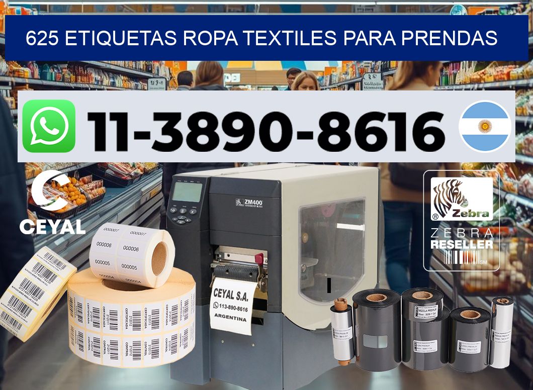 625 Etiquetas ropa textiles para prendas