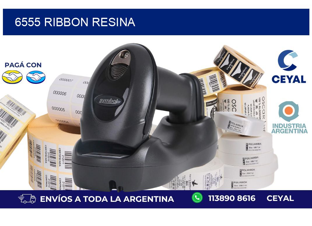 6555 ribbon resina